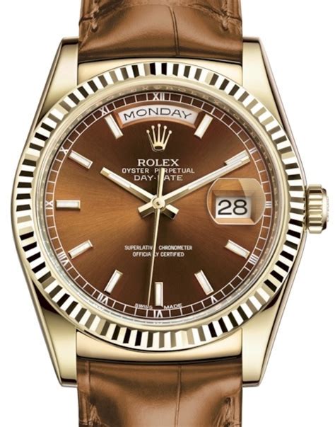 best leather strap for rolex day date|Rolex Day-Date leather band.